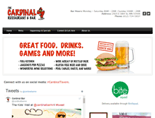 Tablet Screenshot of cardinaltavern.com
